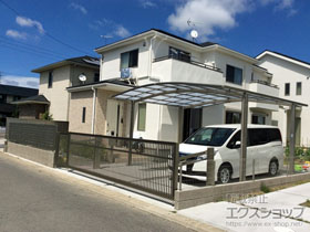 のカーポート ネスカR (ラウンドスタイル) ワイド 積雪〜20cm対応 施工例