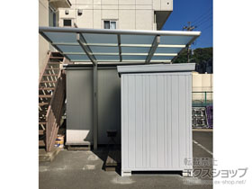 のサイクルポート・駐輪場 エフルージュグランミニ 積雪〜20cm対応 施工例