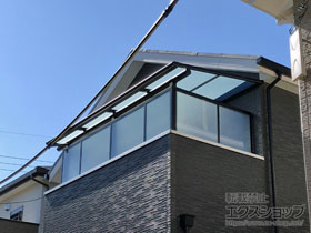 滋賀県大津市のykkapバルコニー ベランダ屋根施工例 ヴェクターテラス F型 屋根タイプ 単体 積雪 cm対応 1 滋賀県大津市のykkapバルコニー ベランダ屋根施工例 ヴェクターテラス F型 屋根タイプ 単体 積雪 cm対応 1