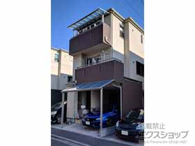 のバルコニー・ベランダ屋根 ヴェクターテラス F型 1500 屋根タイプ 単体 積雪〜50cm対応 施工例