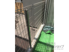 のフェンス・柵 ニュー・プロメッシュ1F型 自由支柱タイプ 施工例