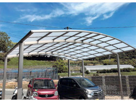 のカーポート ネスカR (ラウンドスタイル) ワイド 積雪〜20cm対応 施工例