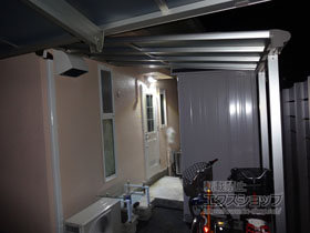 のテラス屋根 ヴェクターテラス F型 テラスタイプ 単体 積雪〜20cm対応 施工例