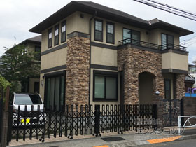 のカーゲート タフゲート 両開きタイプ キャスタータイプ 68W 施工例