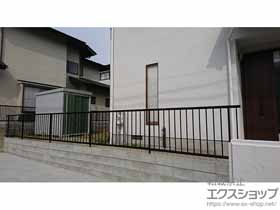 のフェンス・柵 ミエッタフェンス 防犯たて格子タイプ 自由柱施工 施工例