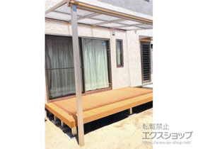 のテラス屋根 ヴェクターテラス F型 テラスタイプ 単体 積雪〜20cm対応 施工例