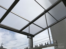 のテラス屋根 パワーアルファ F型 テラスタイプ 単体 積雪〜30cm対応 施工例