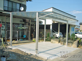 のカーポート エフルージュ ツイン 積雪〜20cm対応 施工例