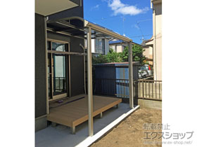 のテラス屋根 ヴェクターテラス R型 テラスタイプ 単体 積雪〜20cm対応 施工例