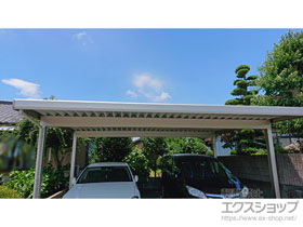 のカーポート レオンポートneo 角柱2台用 積雪〜50cm対応 施工例