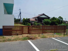 の門扉 スタンダード門扉2型 片開き 門柱使用 施工例