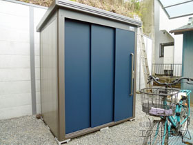 の物置・屋外倉庫 アウトレット物置 SKGL-07 SKGL-07-SB 施工例