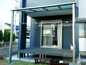 のテラス屋根 ヴェクターテラス F型 テラスタイプ 単体 積雪〜20cm対応 施工例