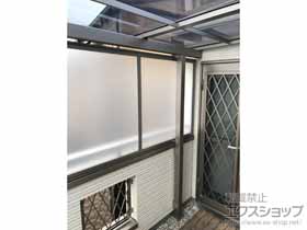 のバルコニー・ベランダ屋根 スピーネ F型 屋根タイプ 単体 積雪〜20cm対応 施工例