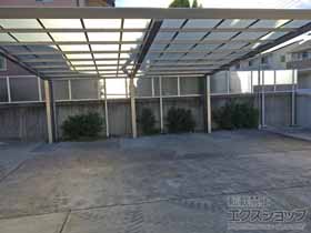 のカーポート マイポートNext ワイド2台用 積雪〜20cm対応/3本柱 施工例