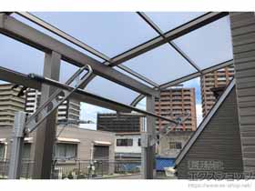 バルコニー屋根 スピーネ R型 屋根タイプ 単体 積雪〜20cm対応 施工例