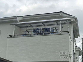 のバルコニー・ベランダ屋根 ヴェクターテラス R型 屋根タイプ 単体 積雪〜20cm対応 施工例