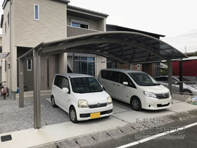 のカーポート リベルポートシグマIII 3台用 積雪〜20cm対応 施工例