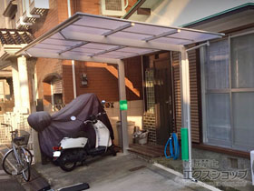 のサイクルポート・駐輪場 ネスカFミニ (フラットスタイル) 積雪〜20cm対応 施工例