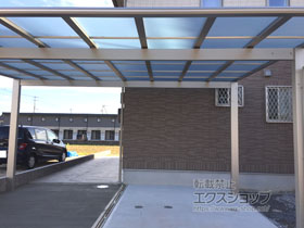 のカーポート エフルージュ ツイン 積雪〜20cm対応 施工例