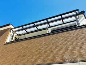 のバルコニー・ベランダ屋根 スピーネ F型 屋根タイプ 単体 積雪〜20cm対応 施工例