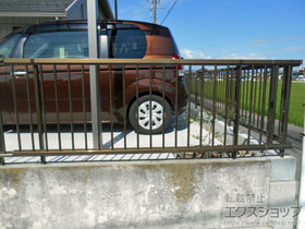 のフェンス・柵 ハイサモア フリーポールタイプ 施工例