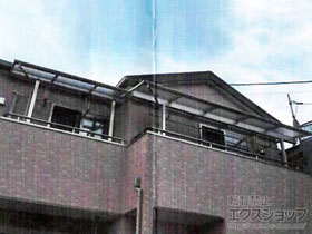 のバルコニー・ベランダ屋根 ヴェクターテラス F型 屋根タイプ 単体 積雪〜20cm対応 施工例