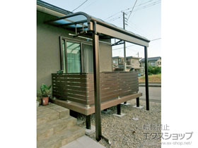 のテラス屋根 ヴェクターテラス R型 1500 テラスタイプ 単体 積雪〜50cm対応 施工例