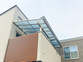 のバルコニー・ベランダ屋根 ヴェクターテラス F型 1500 屋根タイプ 単体 積雪〜50cm対応 施工例