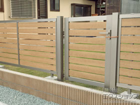 の門扉 セレビュー門扉 RP3型 片開き 門柱式 施工例