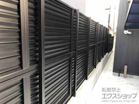 のフェンス・柵 ミエーネフェンス 目隠しルーバータイプ ※柱別途 施工例