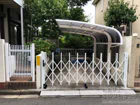 のカーゲート トリップゲート RB型 ノンレール 片開き 30S 施工例