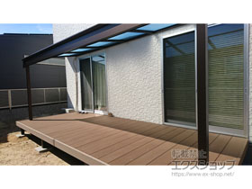 のテラス屋根 ヴェクターテラス F型 テラスタイプ 単体 積雪〜20cm対応 施工例