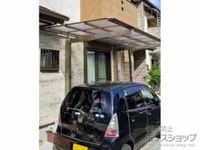 のカーポート ニューマイリッシュ 逆勾配 前下がり マテリアルカラー 積雪〜20cm対応 施工例