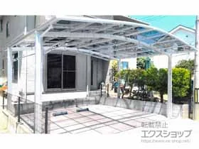 LIXIL(リクシル)のカーポート ネスカR (ラウンドスタイル) ワイド 積雪～20cm対応 施工例