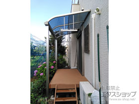 のテラス屋根 プレシオステラス R型 テラスタイプ 単体 積雪〜20cm対応 施工例