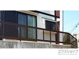 のフェンス・柵 エバーアートフェンス 横板貼 フリーポール 施工例