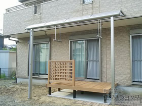 のテラス屋根 ヴェクターテラス R型 テラスタイプ 単体 積雪〜20cm対応 施工例