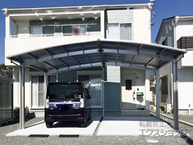 のカーポート レイナポートグラン M合掌　積雪〜20cm対応 施工例