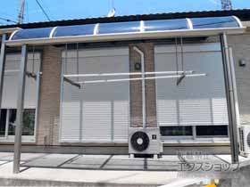 のテラス屋根 パワーアルファ RA型 テラスタイプ 単体 積雪〜30cm対応 施工例