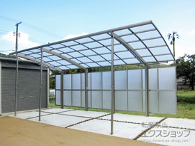 のカーポート ネスカR (ラウンドスタイル) 延長 積雪〜20cm対応 施工例