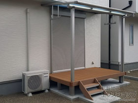 のテラス屋根 ヴェクターテラス F型 テラスタイプ 単体 積雪〜20cm対応 施工例