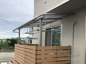 のテラス屋根 プレシオステラス R型 テラスタイプ 単体 積雪〜20cm対応 施工例