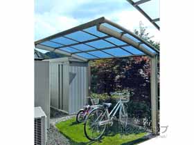 のサイクルポート・駐輪場 ネスカRミニ (ラウンドスタイル) 積雪〜20cm対応 施工例