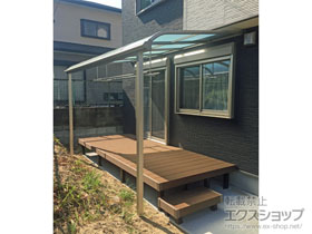 のテラス屋根 ヴェクターテラス R型 テラスタイプ 単体 積雪〜20cm対応 施工例