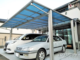 のカーポート エフルージュ ツイン 積雪〜20cm対応 施工例