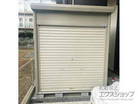 の物置・屋外倉庫 Mr.ストックマンダンディ (シャッター扉) 多雪型 結露減少型 1832×1922×2110 NDE-SZ1819-W 施工例