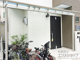 のテラス屋根 ヴェクターテラス F型 テラスタイプ 単体 積雪〜20cm対応 施工例