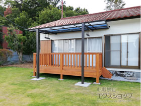 のテラス屋根 フーゴF 独立テラスタイプ 単体 積雪〜20cm対応 施工例