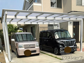 のカーポート ソリッドポート ワイド 積雪〜20cm対応 施工例